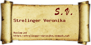 Strelinger Veronika névjegykártya